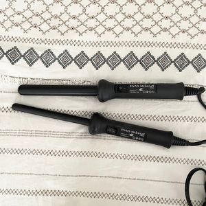 Enzo Milano 2 curling irons and gloves
